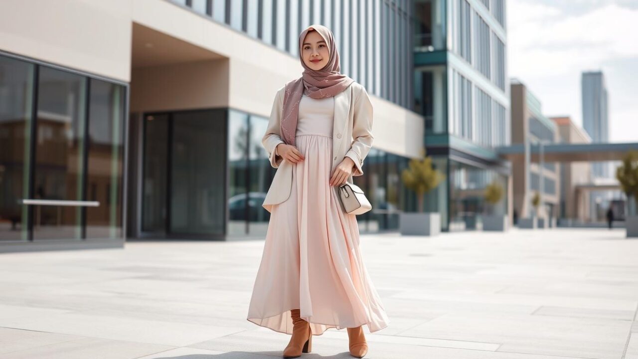 Outfit hijab modern