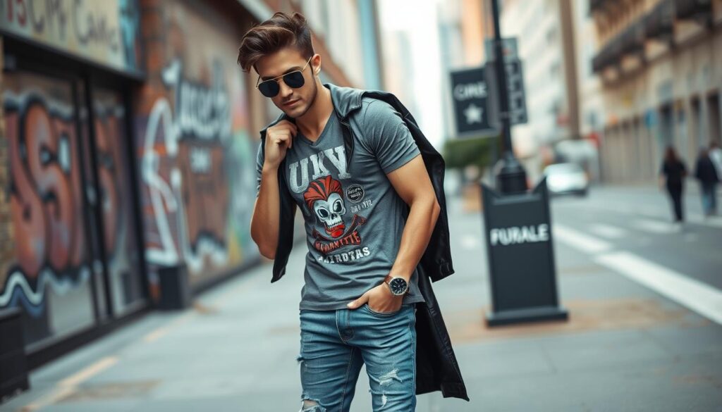 Outfit casual Fashion Cowok Cool